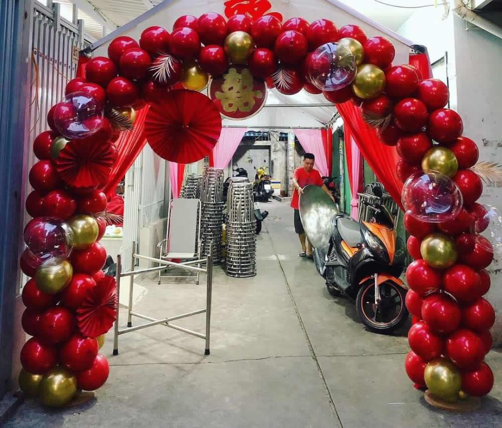 Thi công trang trí cổng bong bóng bay tại Vinh Nghệ An